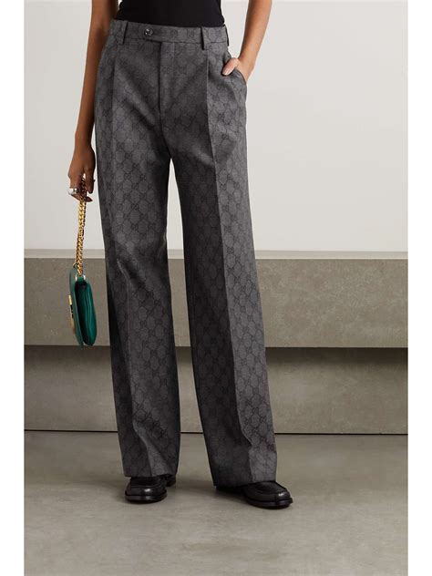 gucci pleated wool pants